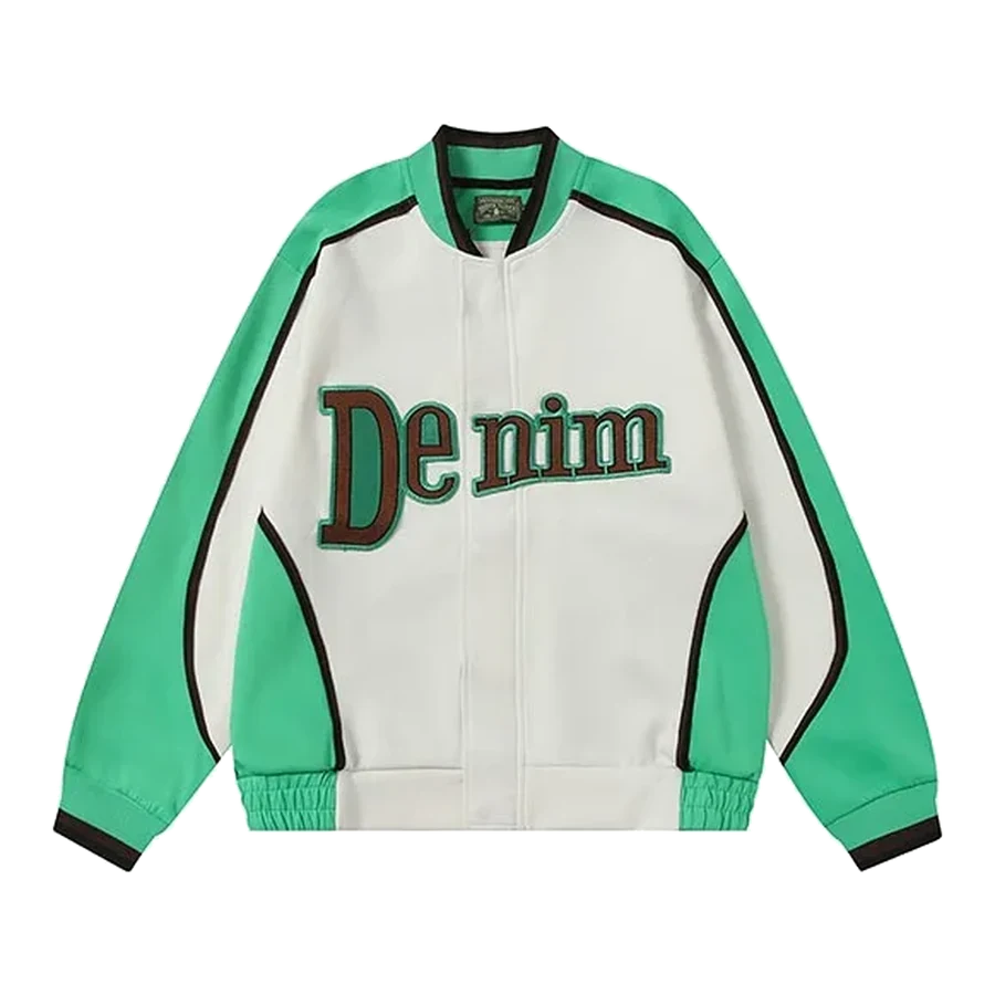 Alpina Green and White Varsity Jacket