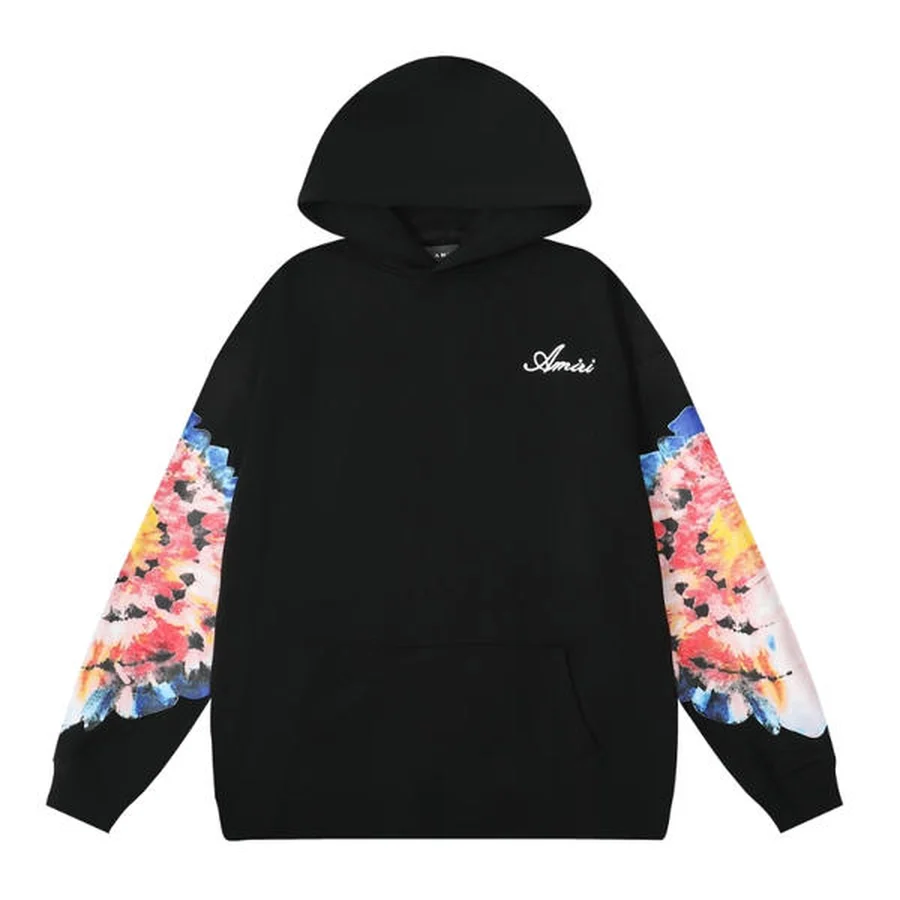 Black Triple Cobra Graphic Print Hoodie — Black