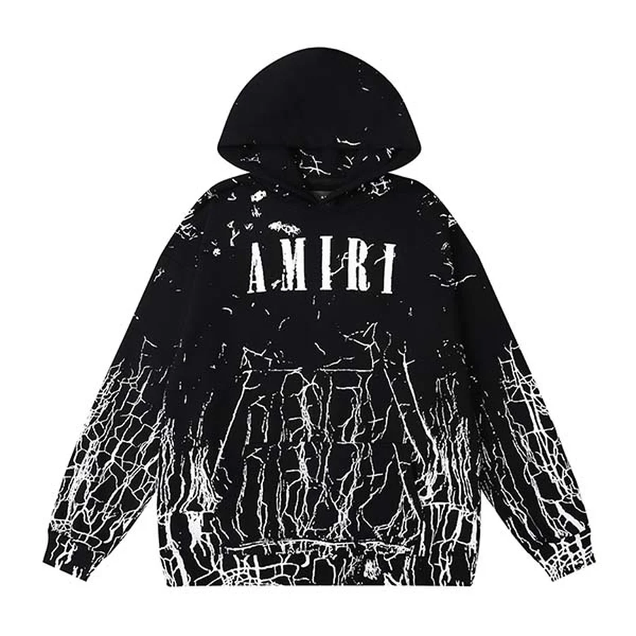 Black Triple Cobra Graphic Print Hoodie — Black