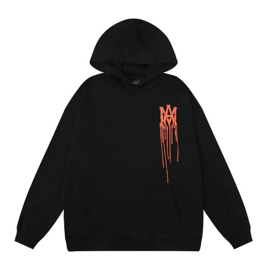 Black Triple Cobra Graphic Print Hoodie — Black