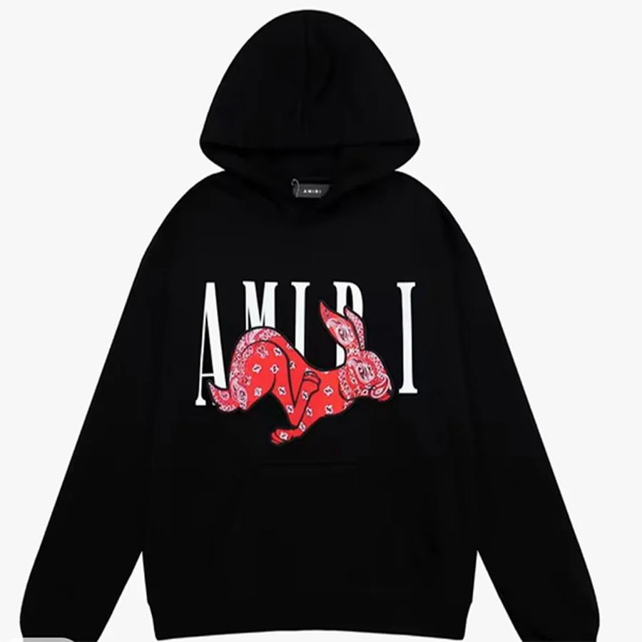 Black Triple Cobra Graphic Print Hoodie — Black