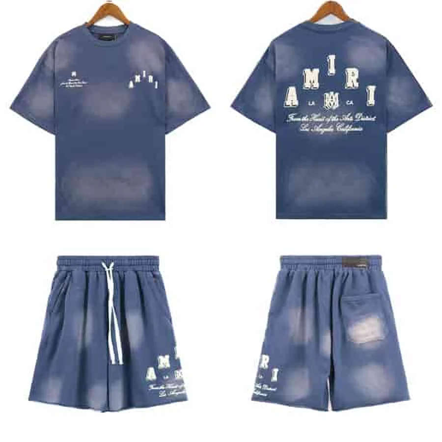 Amiri Blue Cloud Wash Effect Set
