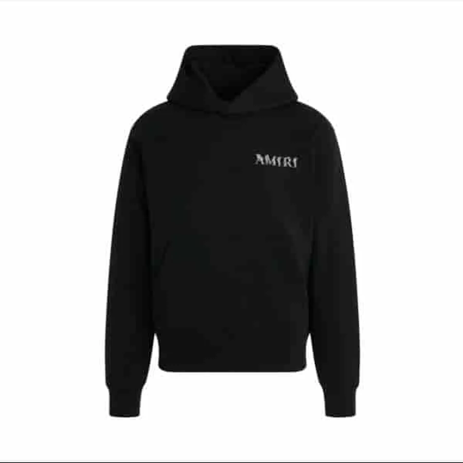 Black Triple Cobra Graphic Print Hoodie — Black