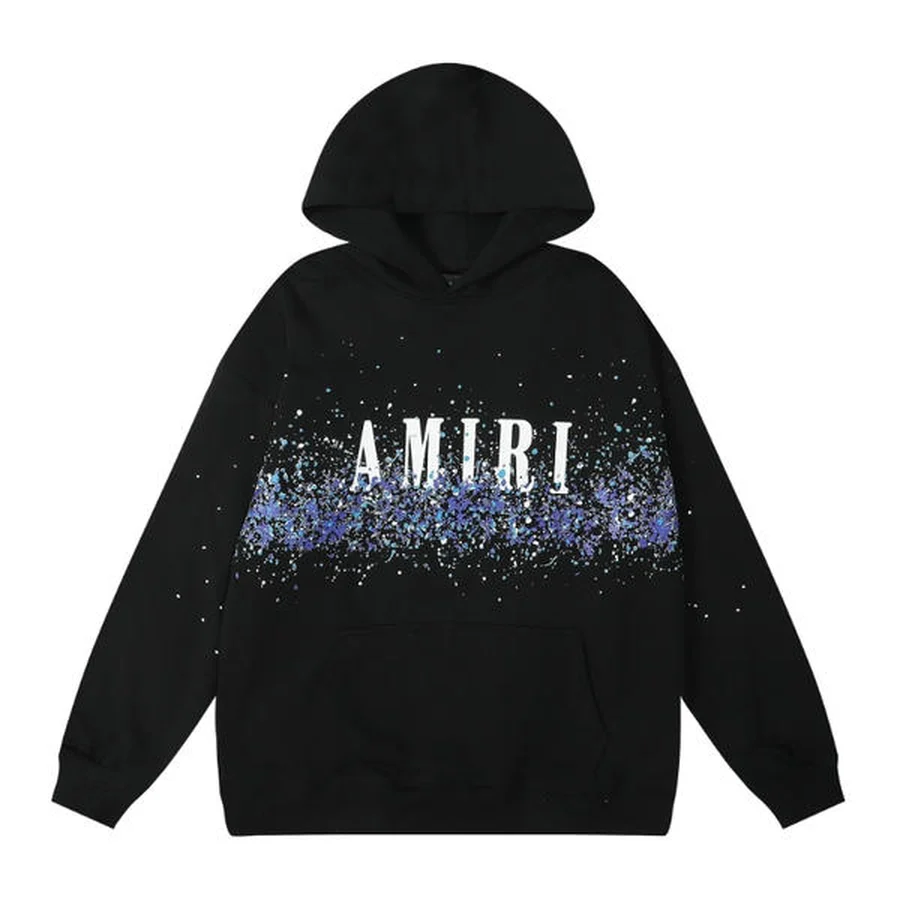 Black Triple Cobra Graphic Print Hoodie — Black