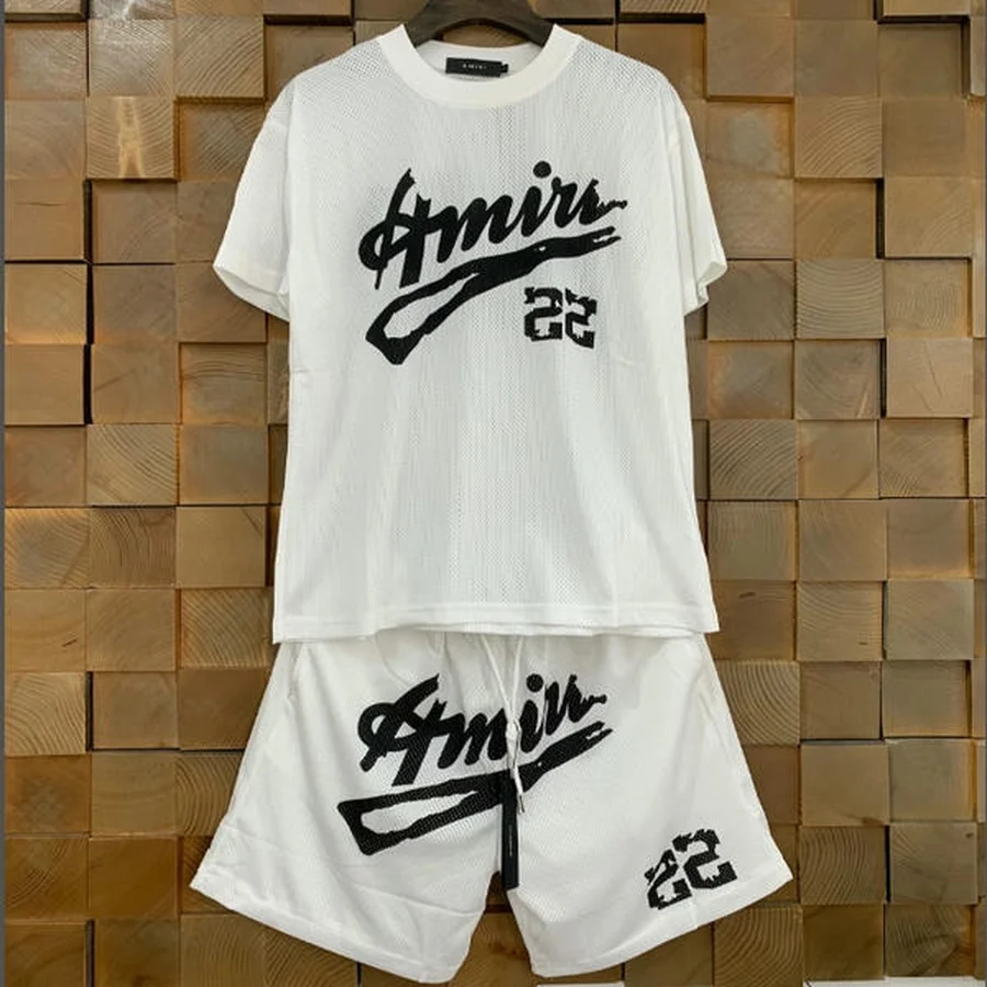 Amiri White Script Logo With Underline Set