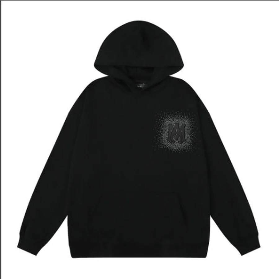 Black Triple Cobra Graphic Print Hoodie — Black