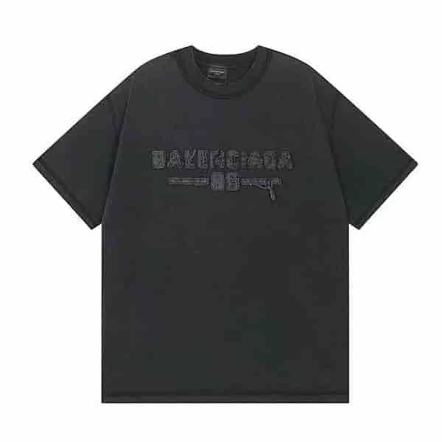 Black Arched Varsity Text 01 T-Shirt — Black