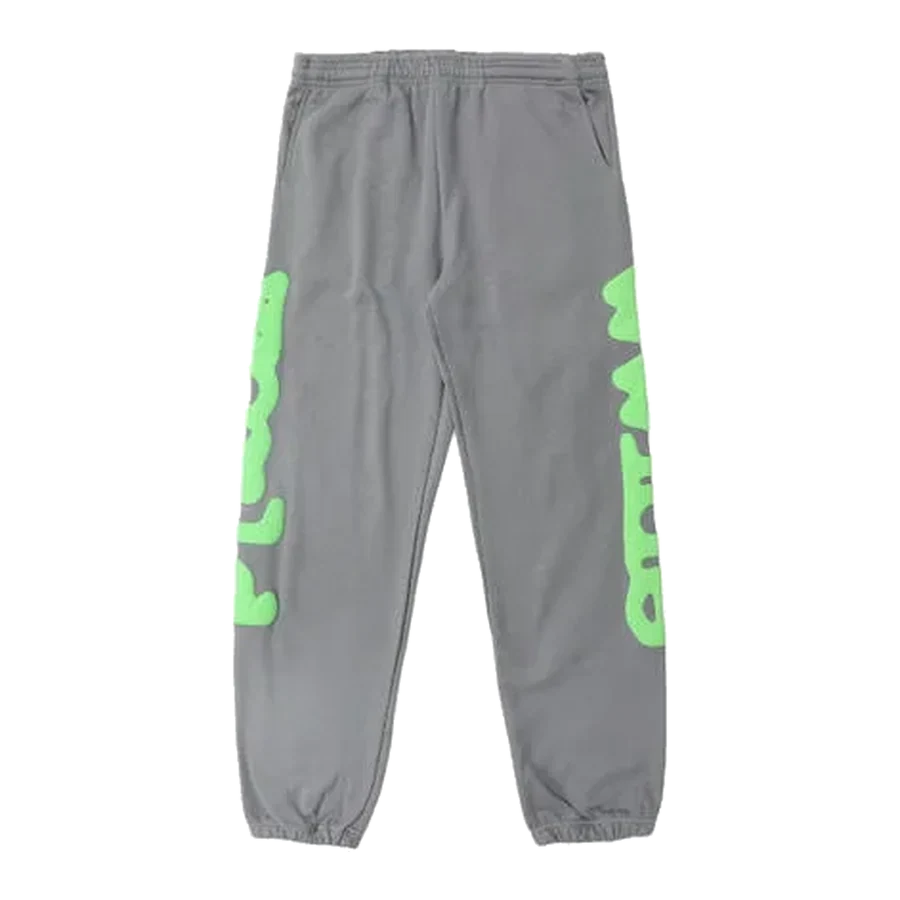 Broken Planet Grey Graphic Print Sweatpants