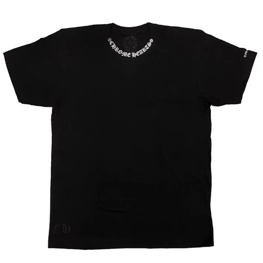 Grey Gothic Cross Graphic T-Shirt — Black