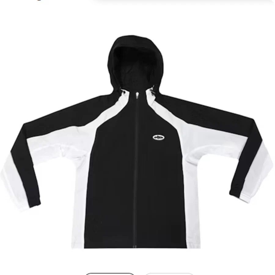 Corteiz Black, White Two-Tone Paneling Jacket
