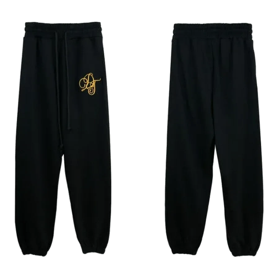Denim Tears Black Script Logo Sweatpants