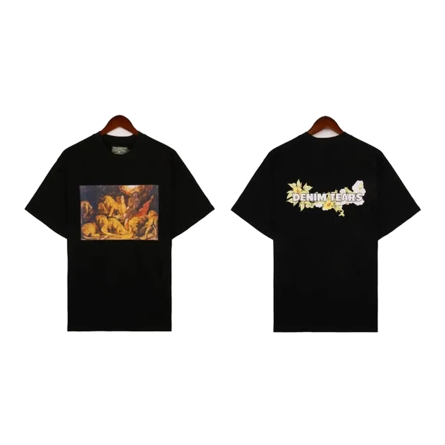 Denim Tears Black Renaissance Graphic Print T-Shirt