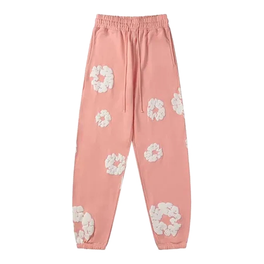 Denim Tears Pink Cotton Wreath Sweatpants