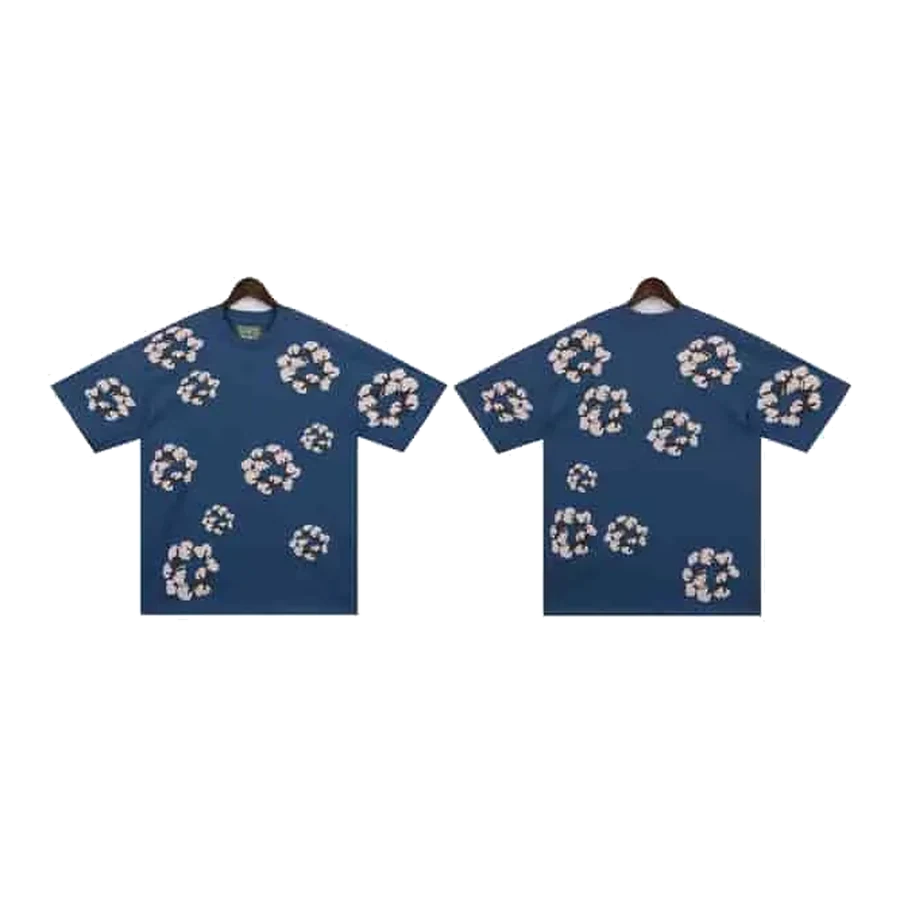 Denim Tears Blue Wreath Graphic Cotton Tshirt