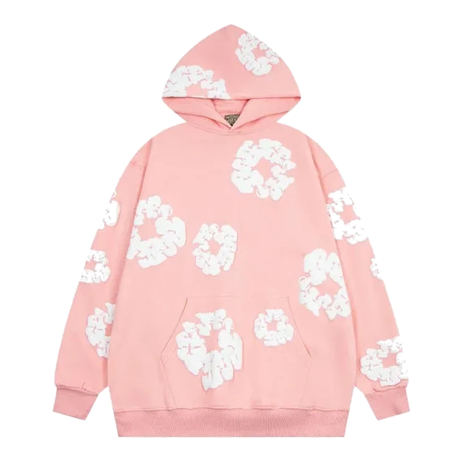 Denim Tears Pink Wreath Graphic Hoodie