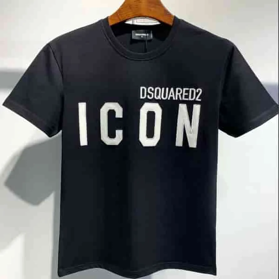 White, Pink Blurred Motion Text Graphic T-Shirt — Black