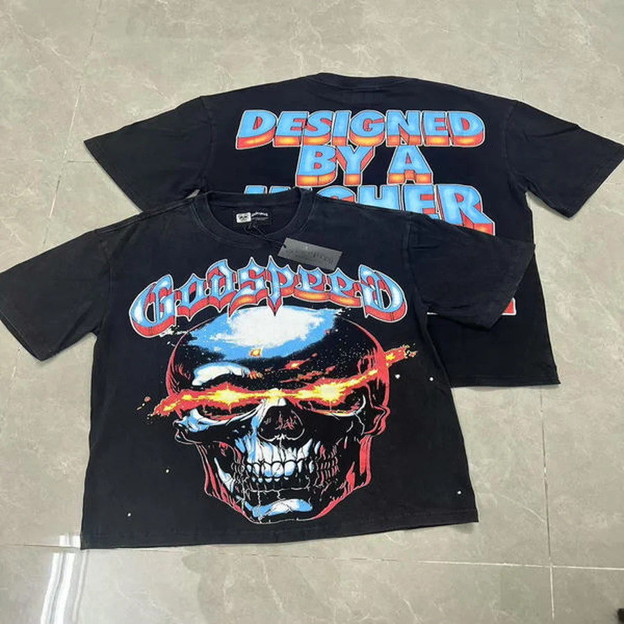 Godspeed Black Skull With Laser Eyes T-Shirt