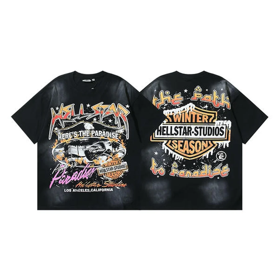 White Skeleton Ribcage Graphic T-Shirt — Black