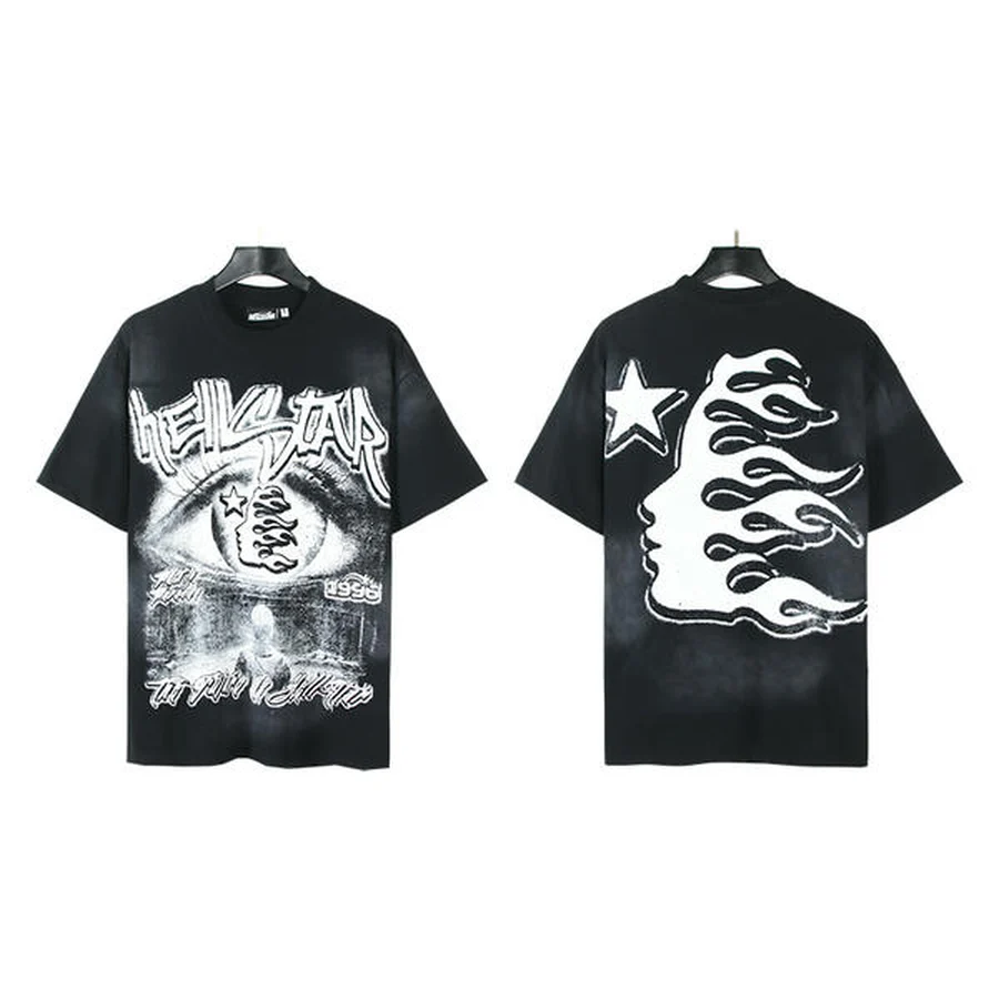 White Skeleton Ribcage Graphic T-Shirt — Black