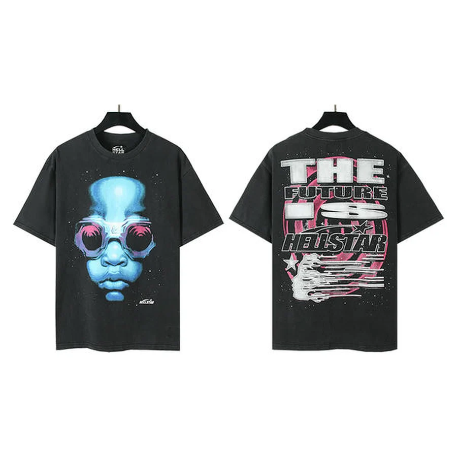 White Skeleton Ribcage Graphic T-Shirt — Black