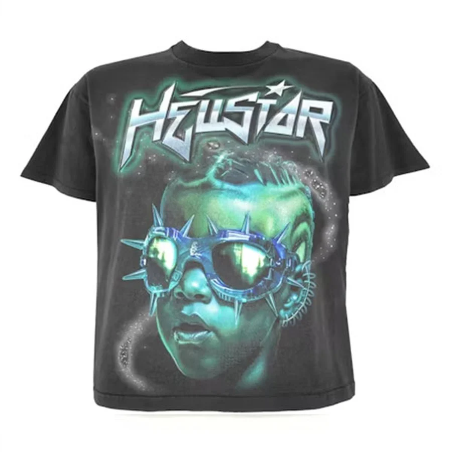 White Skeleton Ribcage Graphic T-Shirt — Black