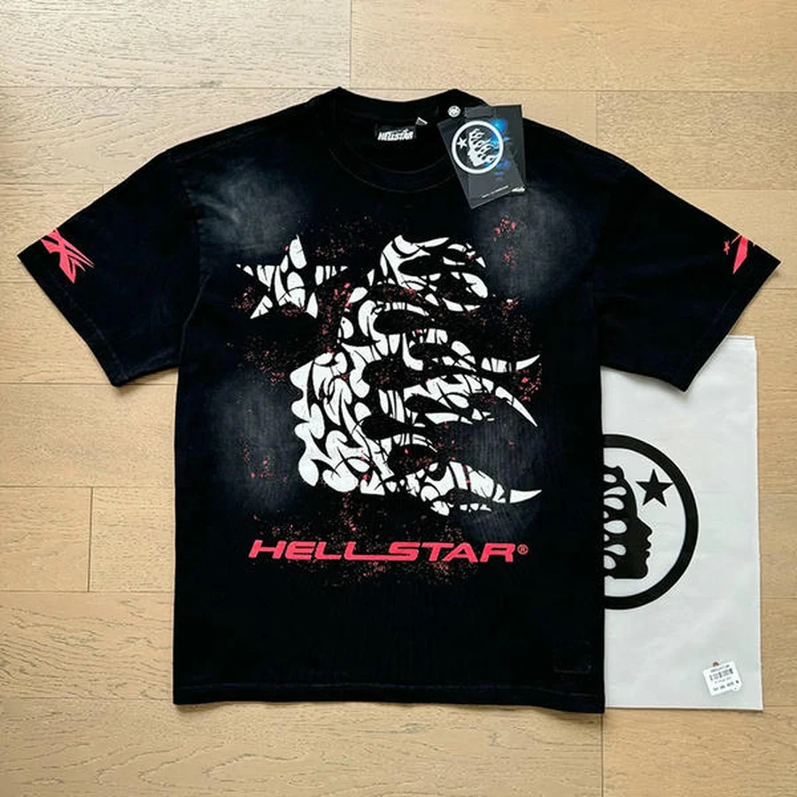 White Skeleton Ribcage Graphic T-Shirt — Black