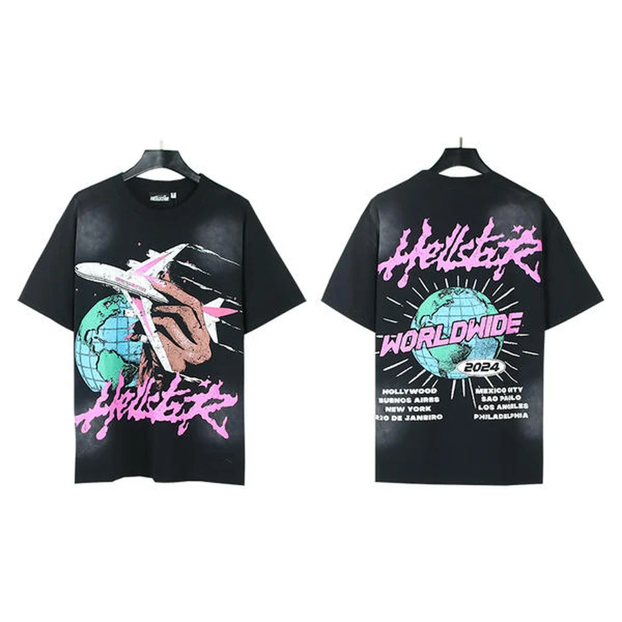 White Skeleton Ribcage Graphic T-Shirt — Black