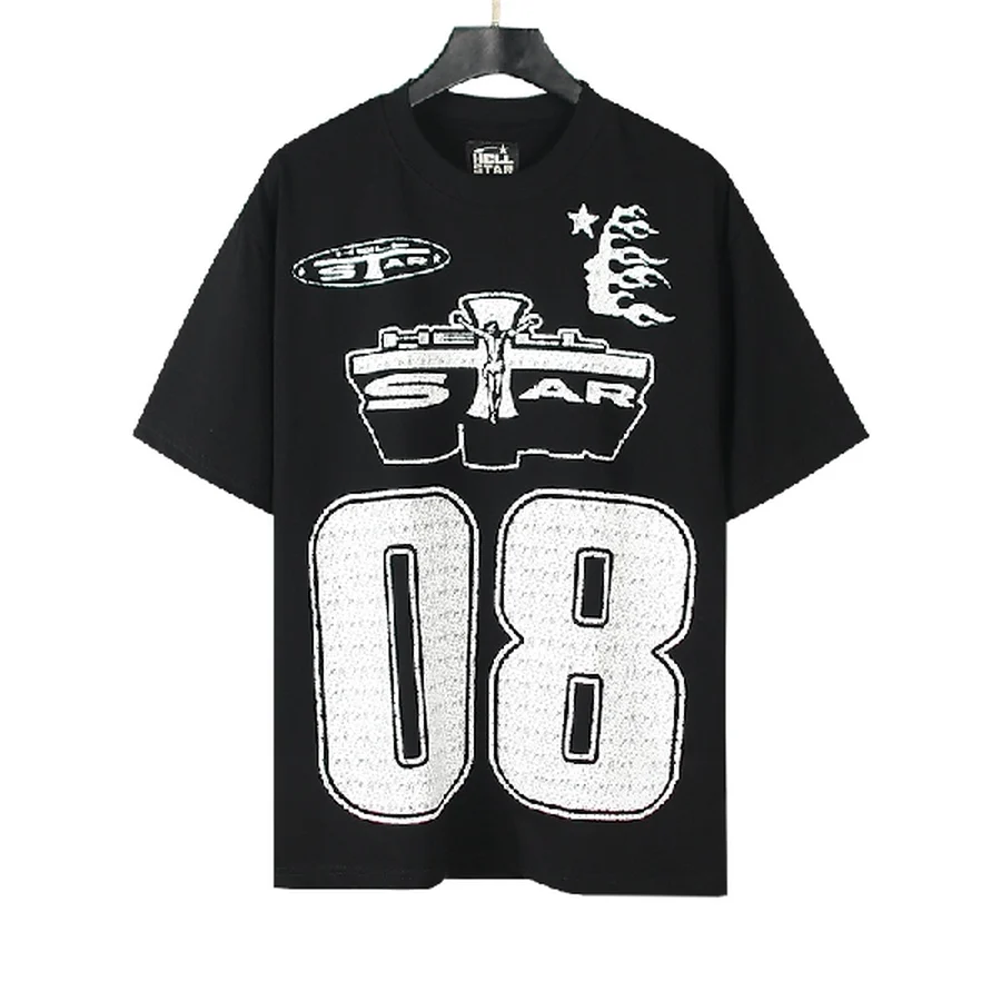White Skeleton Ribcage Graphic T-Shirt — Black