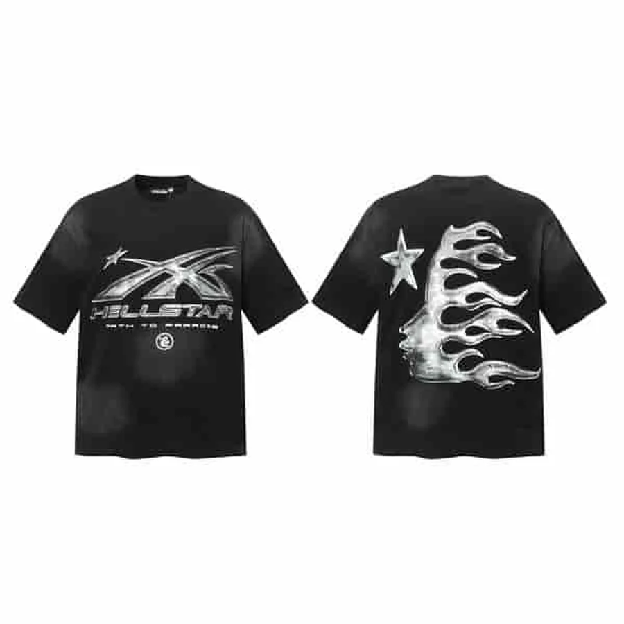 White Skeleton Ribcage Graphic T-Shirt — Black