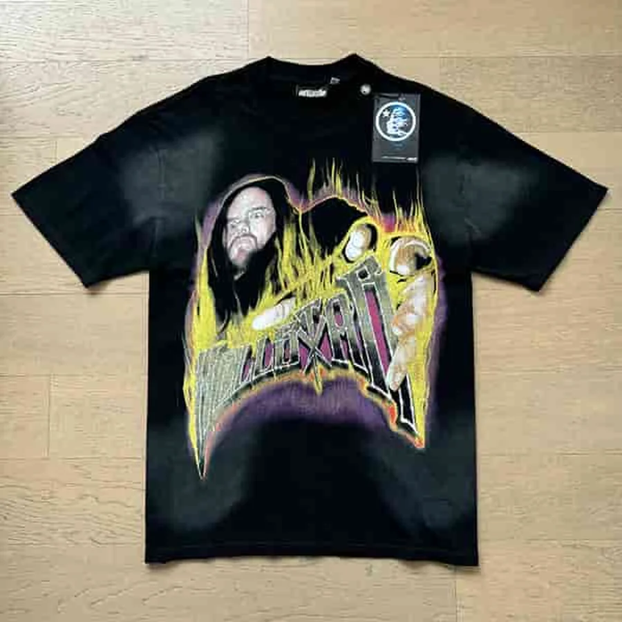 White Skeleton Ribcage Graphic T-Shirt — Black