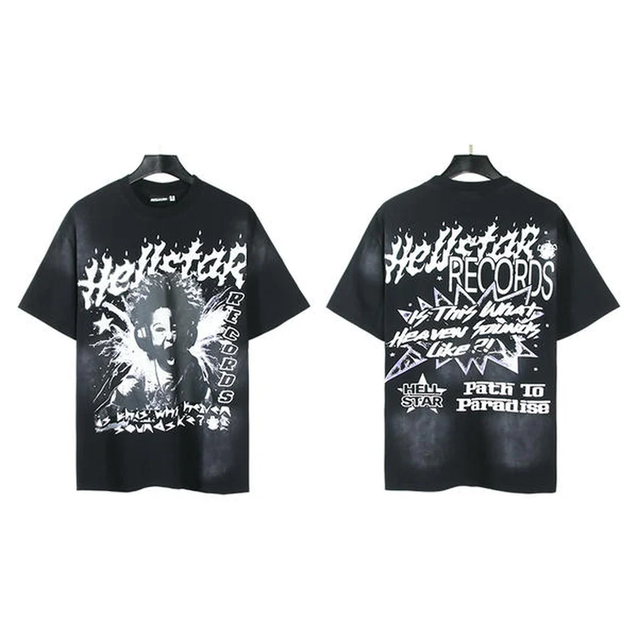 White Skeleton Ribcage Graphic T-Shirt — Black