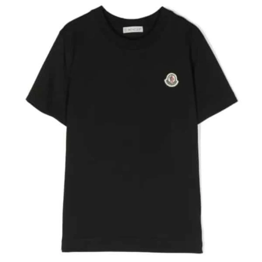White Scribble Logo Graphic T-Shirt — Black