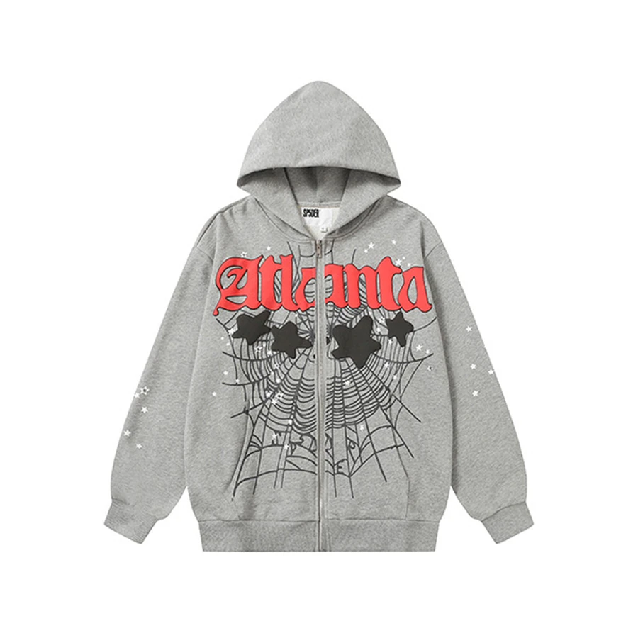 Sp5der Lime Green Spider Web Hoodie