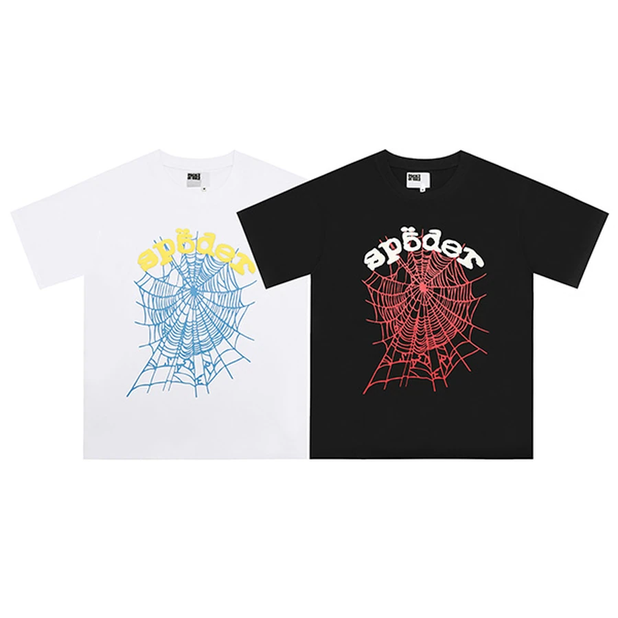 Sp5der Multi-Color Spider Web Graphic T-Shirt 3