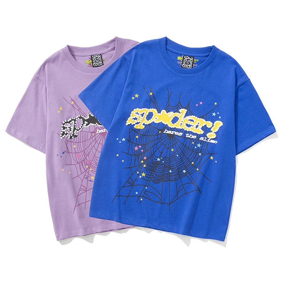 Sp5der Multi-Color Spider Web Graphic T-Shirt 7