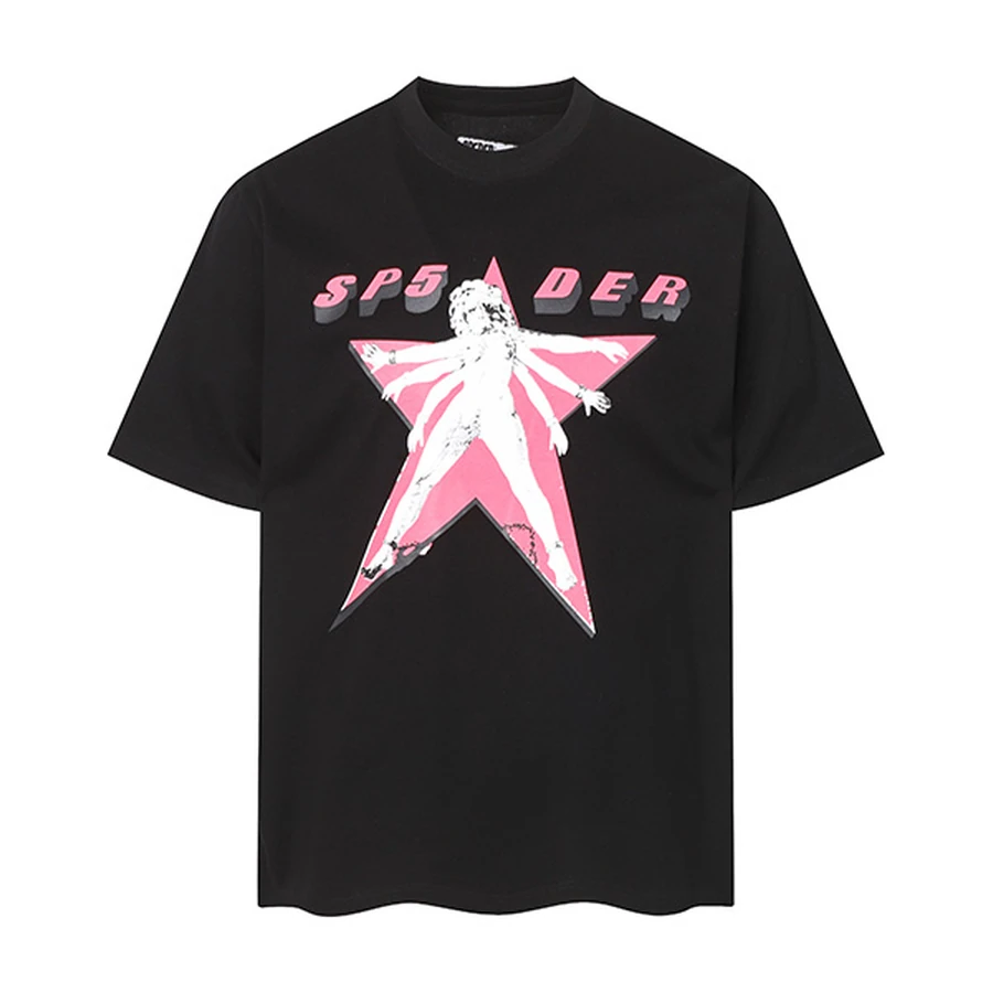 Sp5der Black Star Woman Graphic T-Shirt