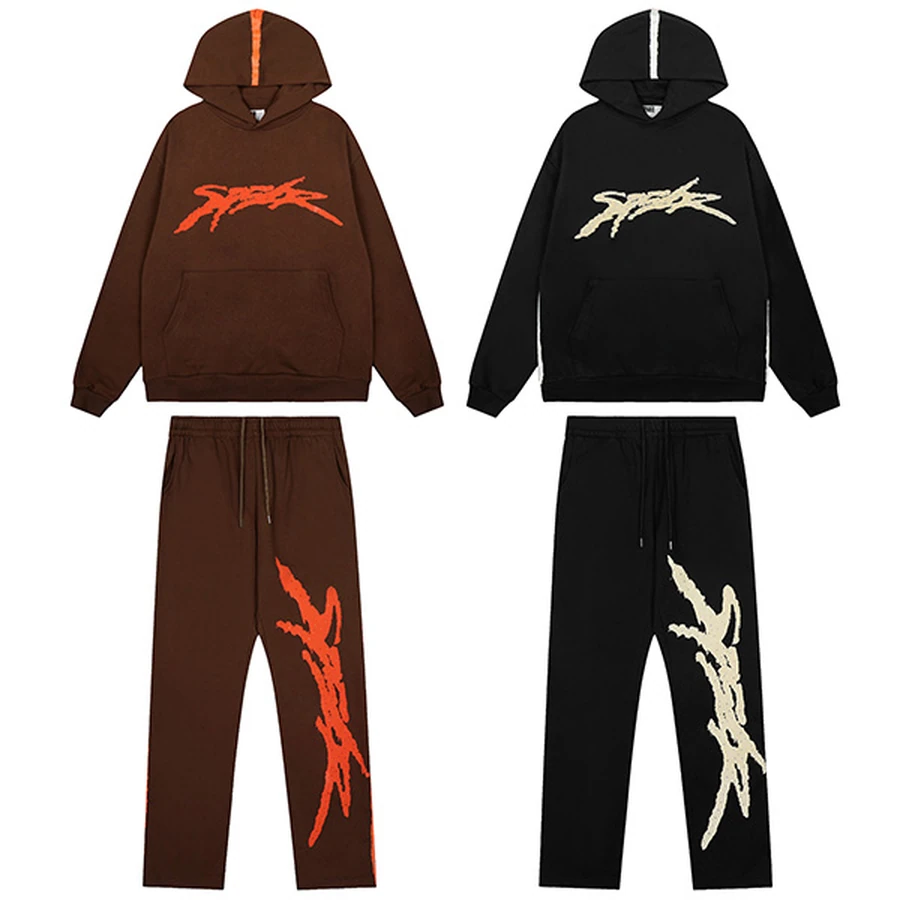 Sp5der Multi-Color Spider Logo Graphic Tracksuit Set