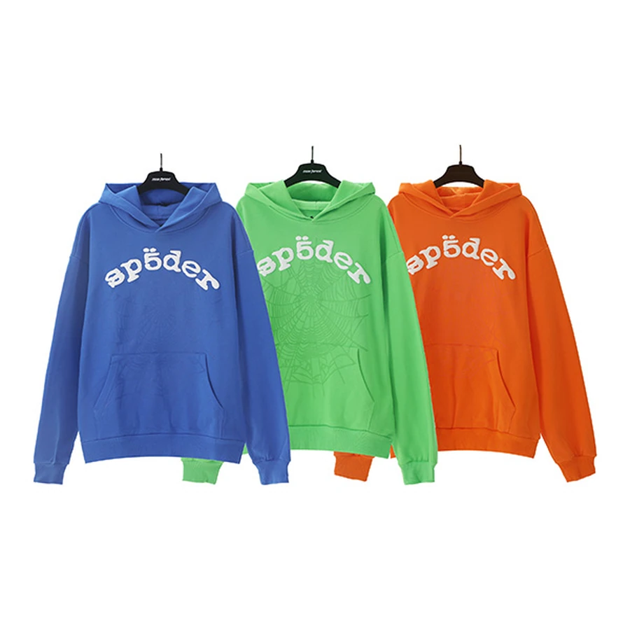 Sp5der Multi-Color Spider Web Graphic Hoodie 5