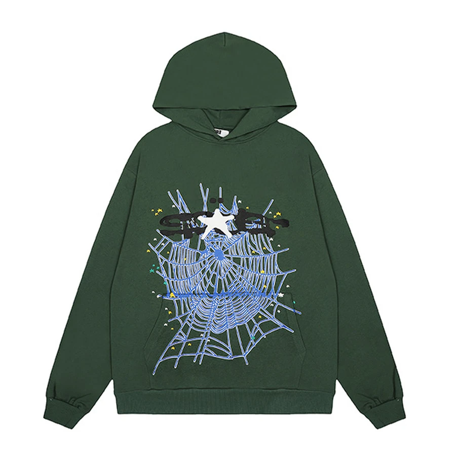 Sp5der Navy Arachnophobia Web Hoodie