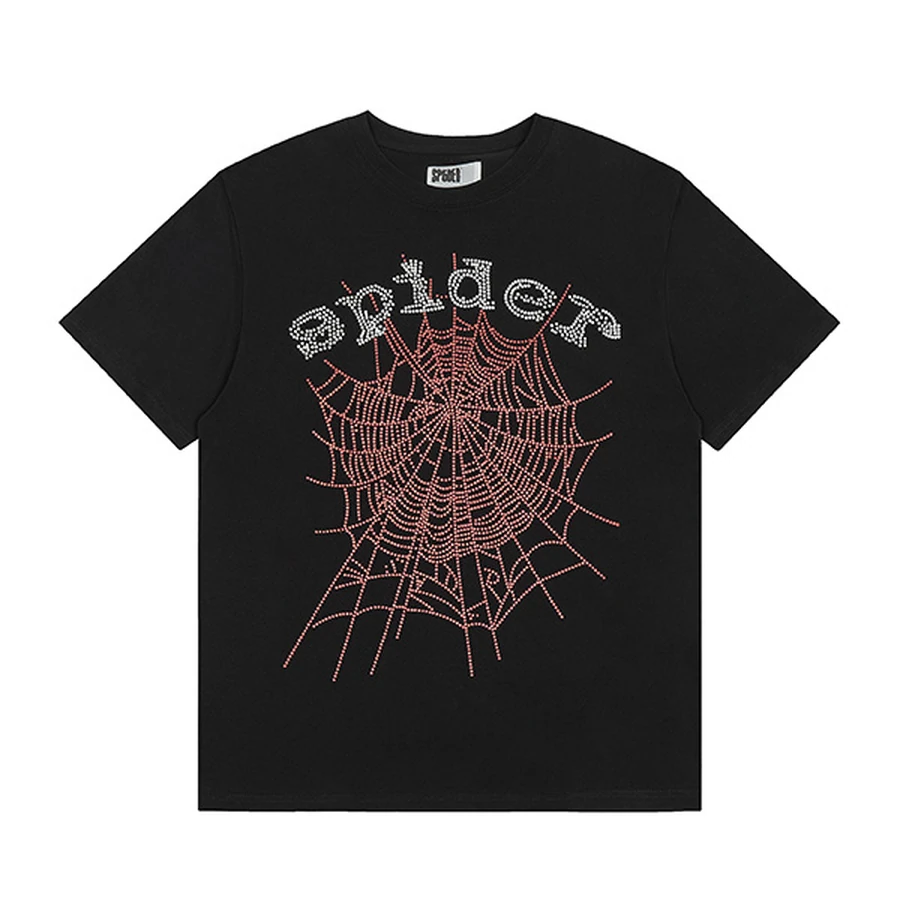 Sp5der Black Spider Web Graphic T-Shirt 2