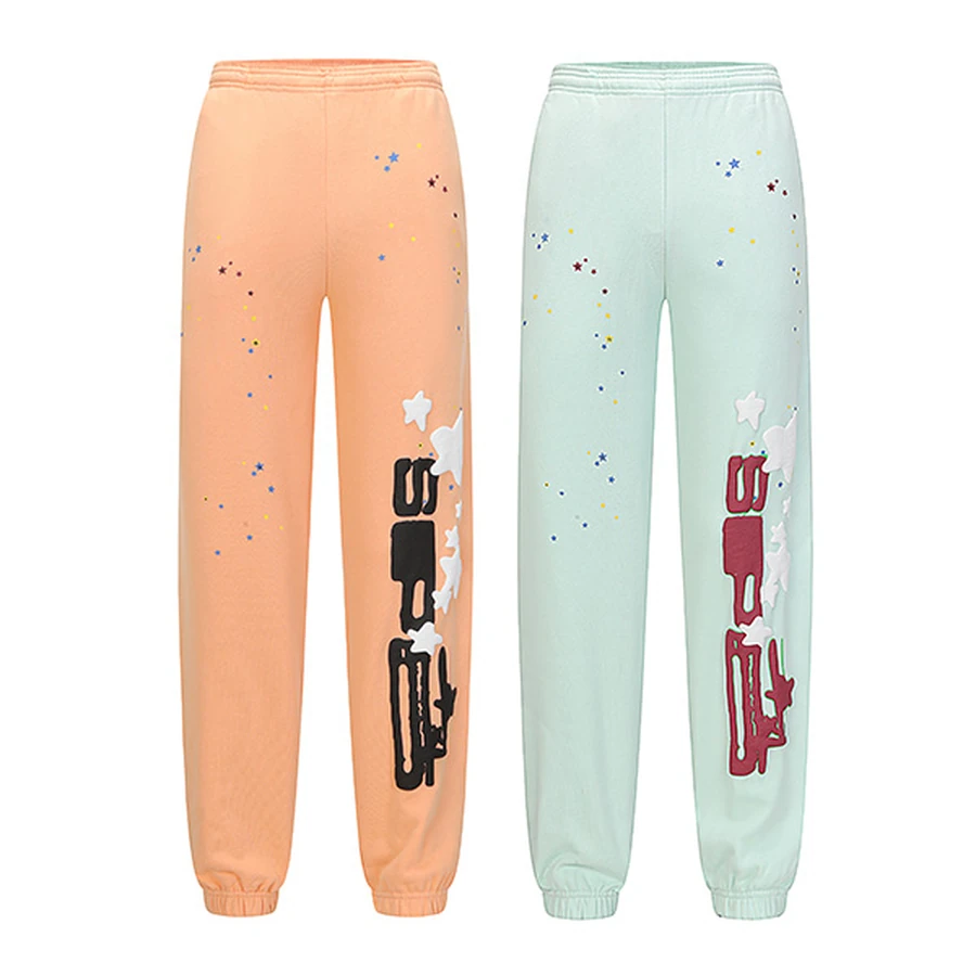 Sp5der Multi-Color Stars Graphic Sweatpants