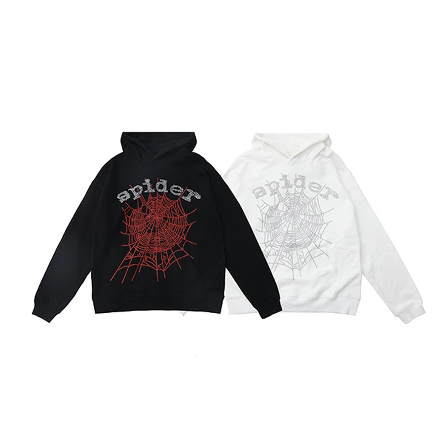 Sp5der Multi-Color Spider Web Graphic Hoodie 6