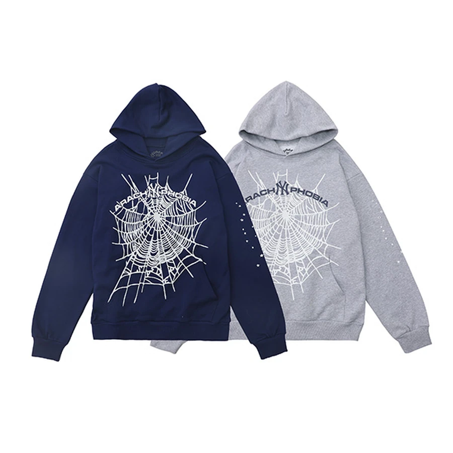Sp5der Blue and Red Zip Track Jacket