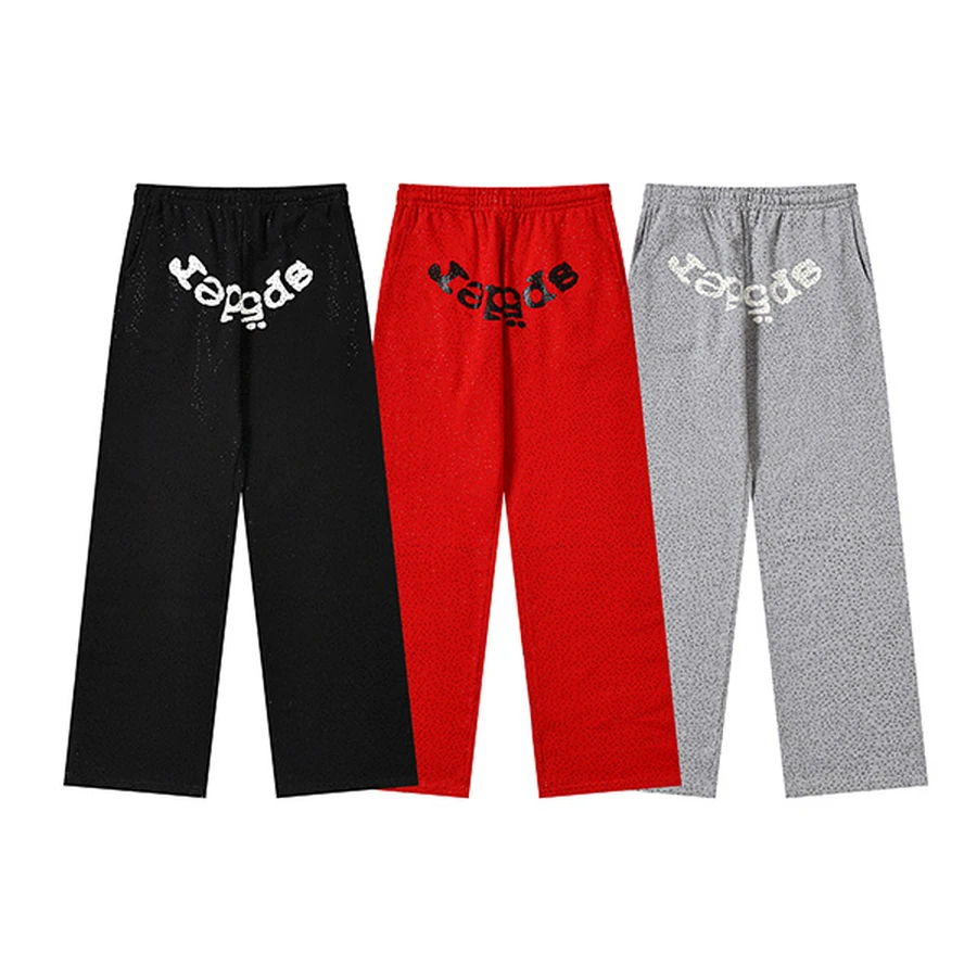 Sp5der Multi-Color Spider Logo Graphic Sweatpants