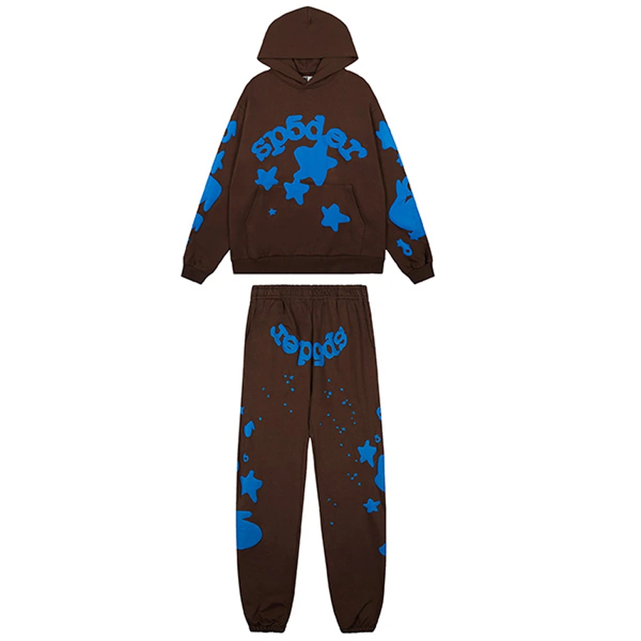 Sp5der Blue P5 Star Logo Sweatpants