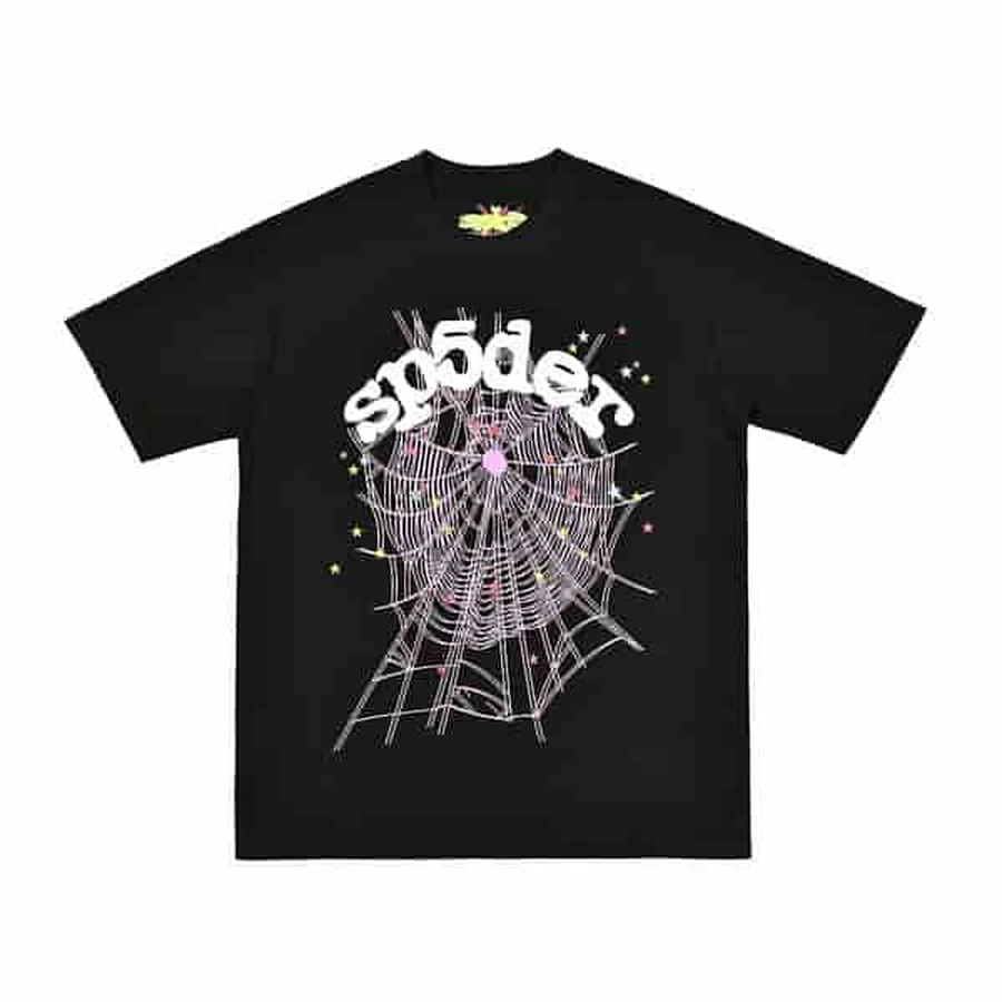 Sp5der Black Spider Web Graphic T-Shirt 5