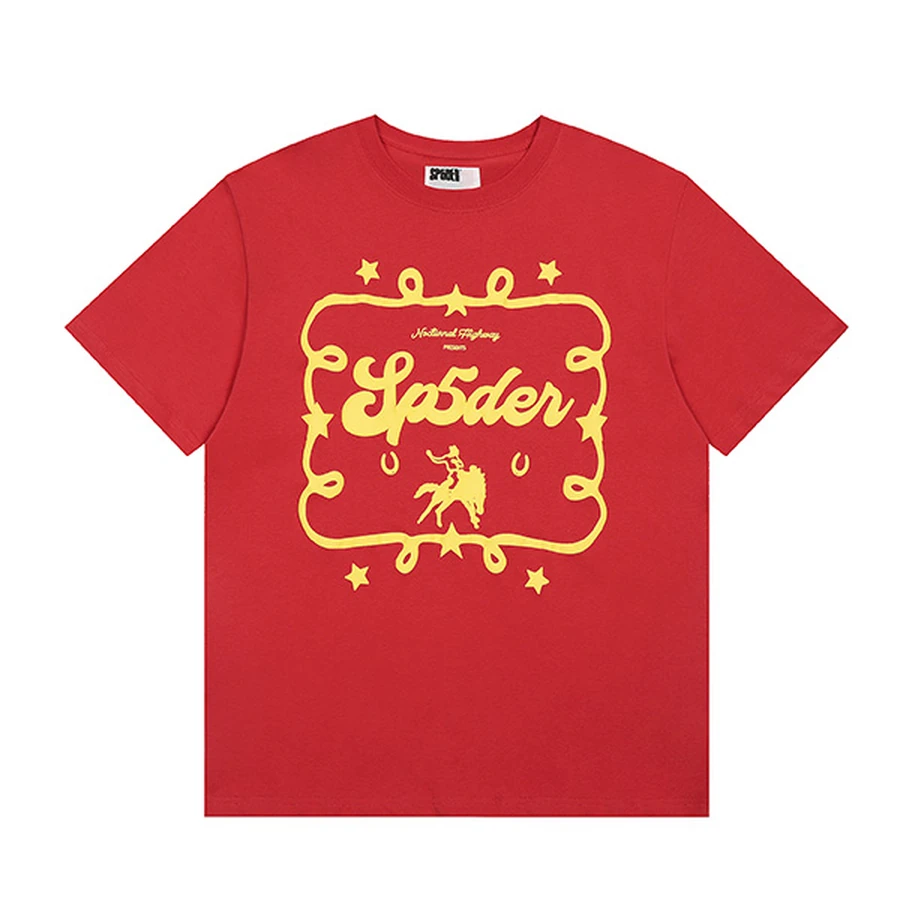 Sp5der Pink Star Logo T-Shirt