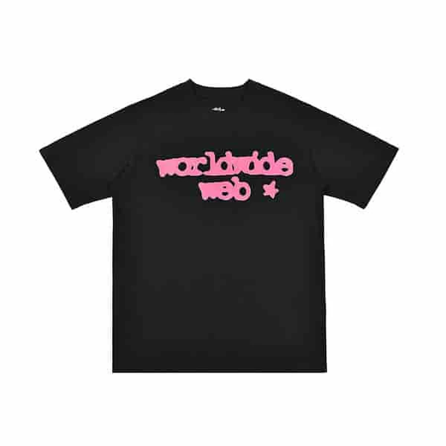 Sp5der Black Worldwide Spider Web Graphic T-Shirt 2
