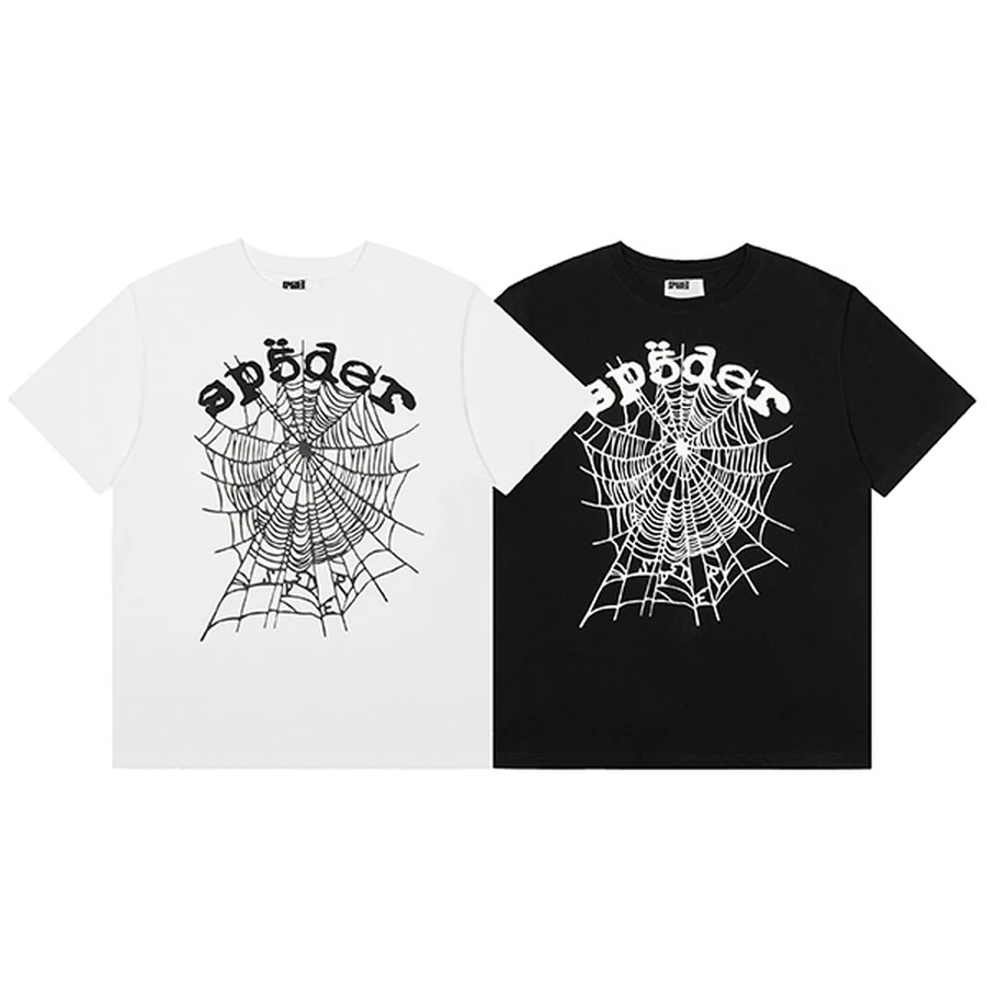 Sp5der Multi-Color Spider Web Graphic T-Shirt 4