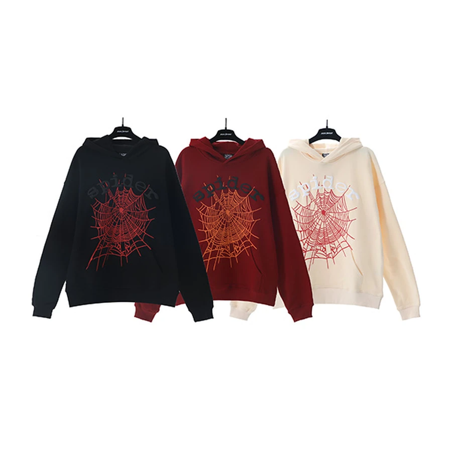 Sp5der Multi-Color Spider Web Graphic Hoodie 7